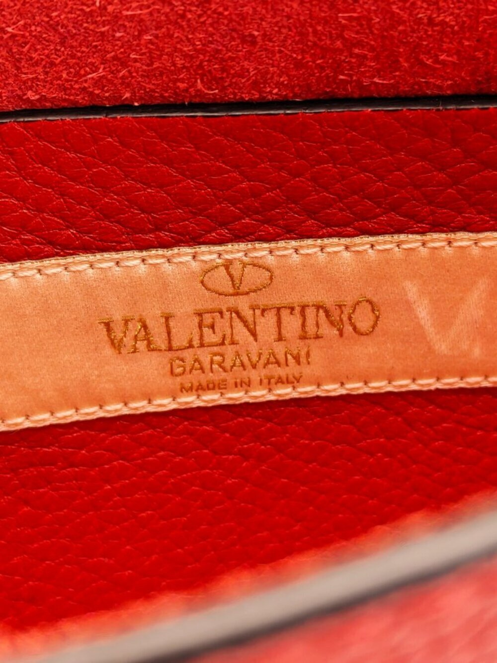 Valentino Garavani Rockstud Red Leather Crossbody Bag Studded Mini Shoulder Bag - Picture 6 of 13